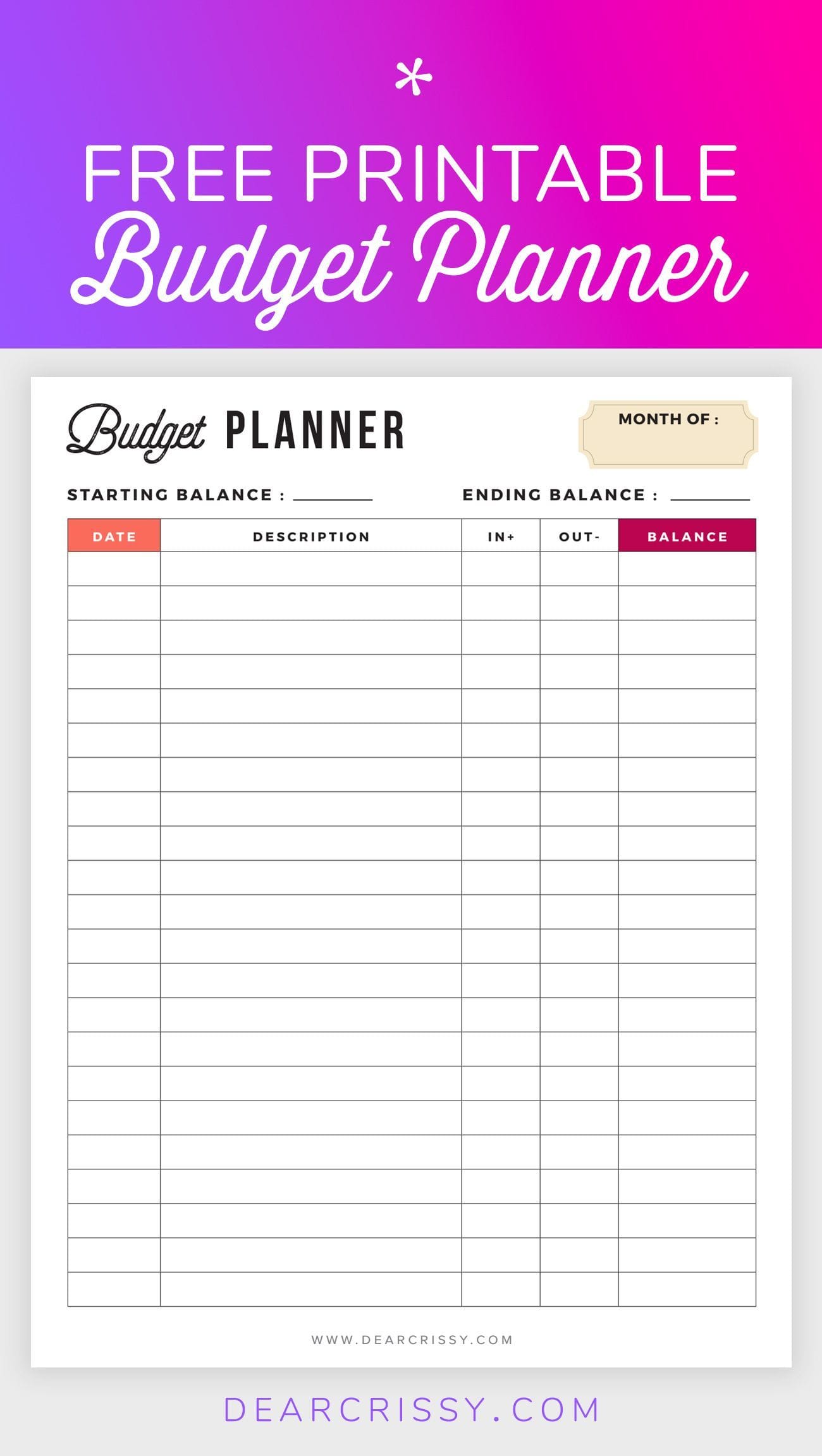 Free Printable Budget Binder Manage Your Finances With This Free