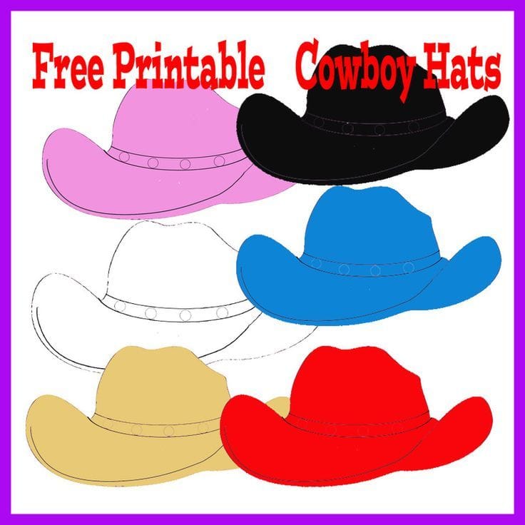 Printable Cowboy Hat Template