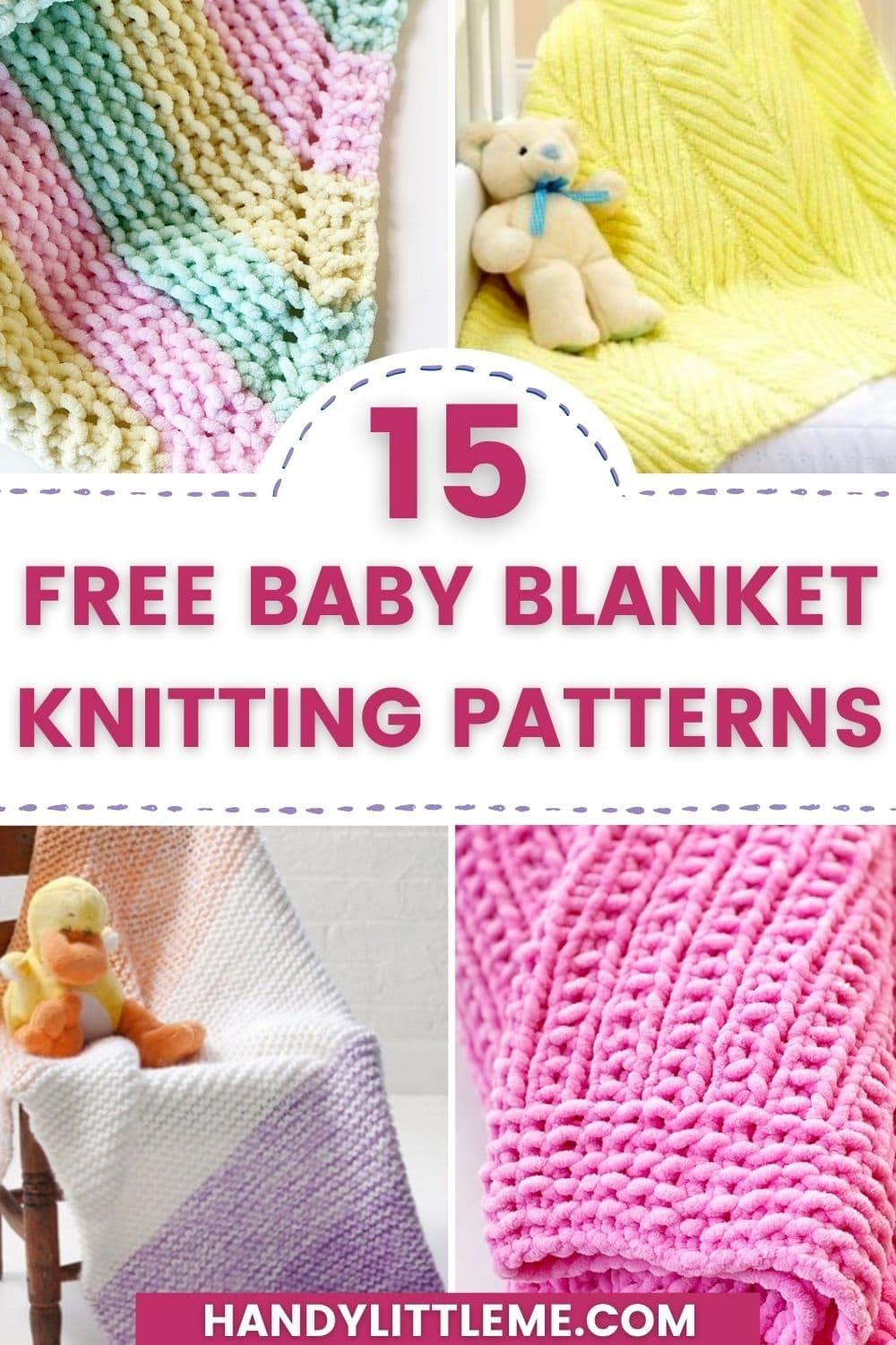 15 Free Baby Blanket Knitting Patterns