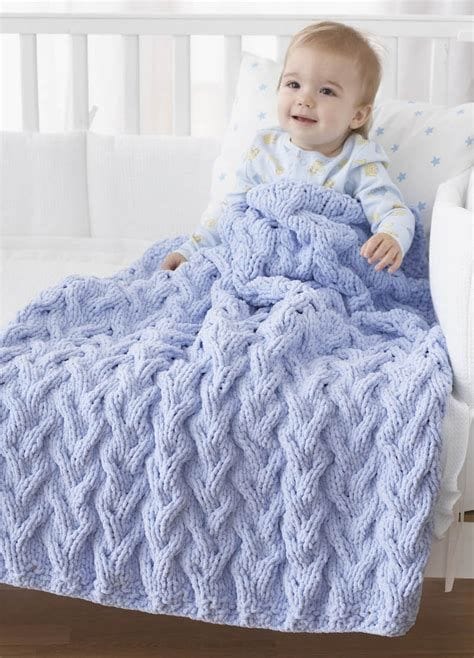 15 Cable Knit Baby Blanket Patterns