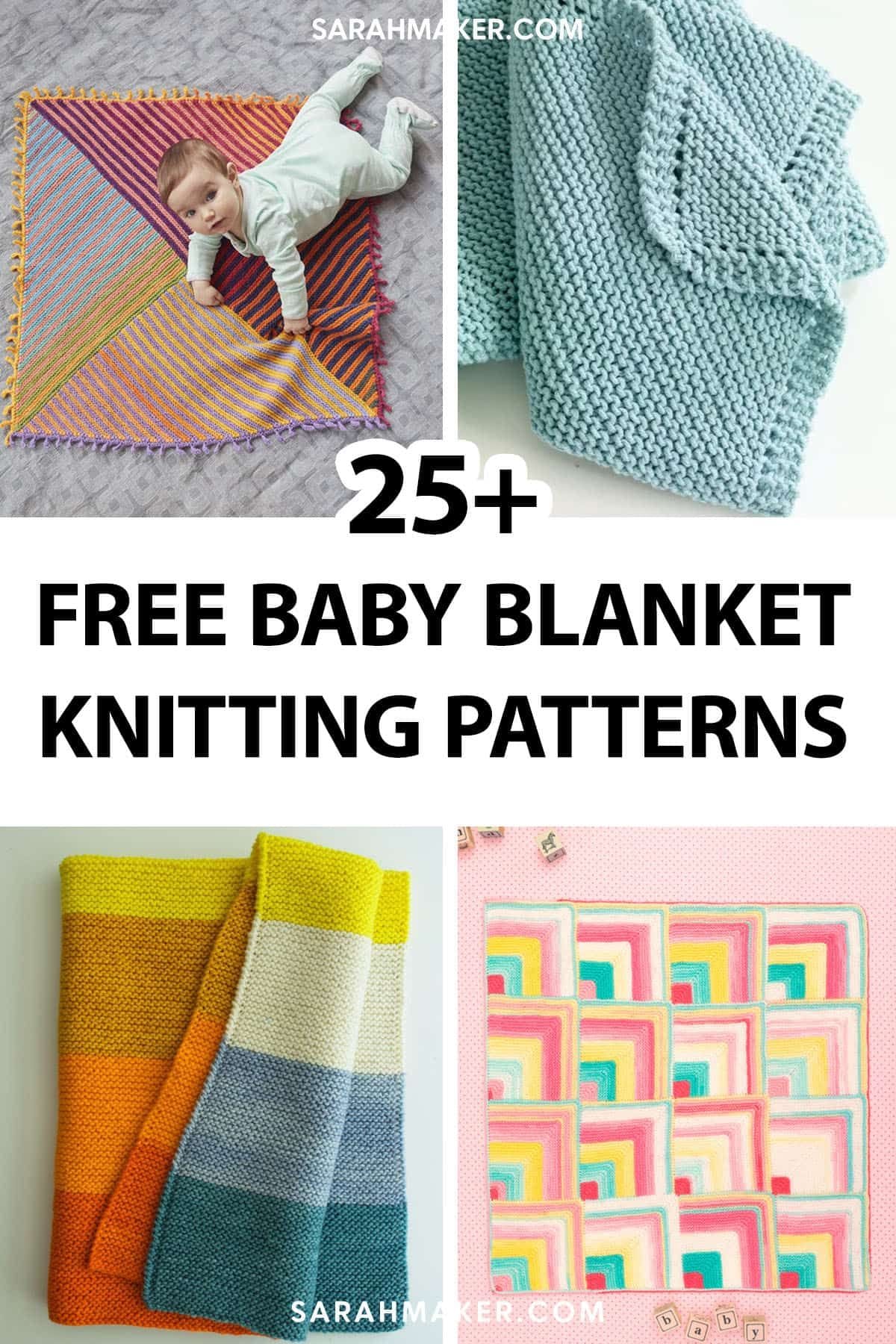 25 Free Easy Baby Blanket Knitting Patterns