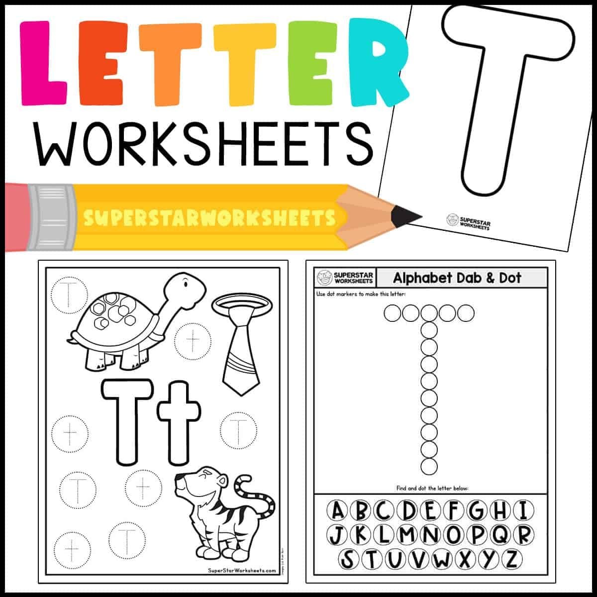 Printables Alphabet T Coloring Sheets