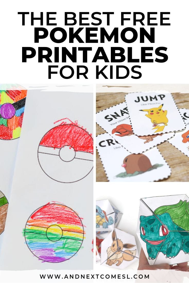 Pokemon Free Printables For Kids