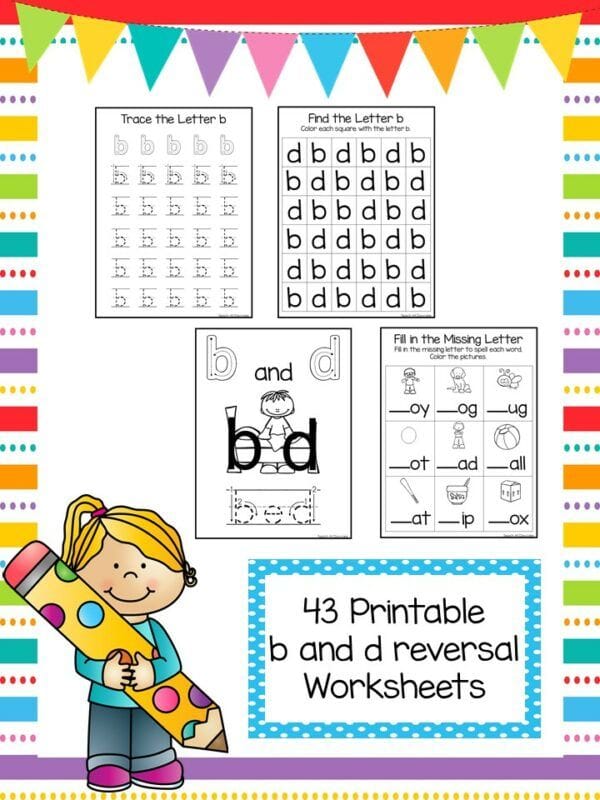 Free Printable B And D Letter Reversal Worksheets