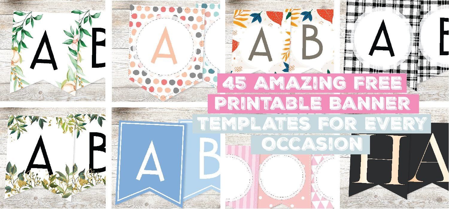 Free Printable Banner Templates {Blank Banners}