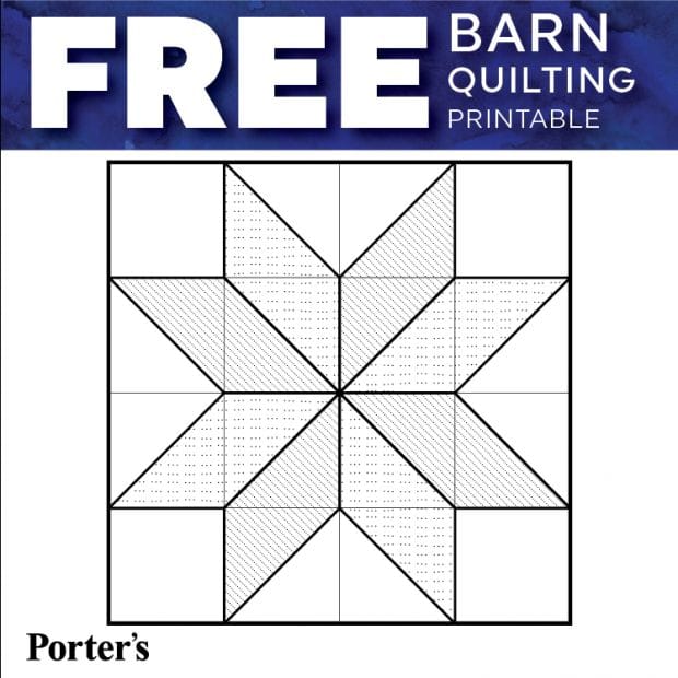 Beginner Free Printable Barn Quilt Patterns