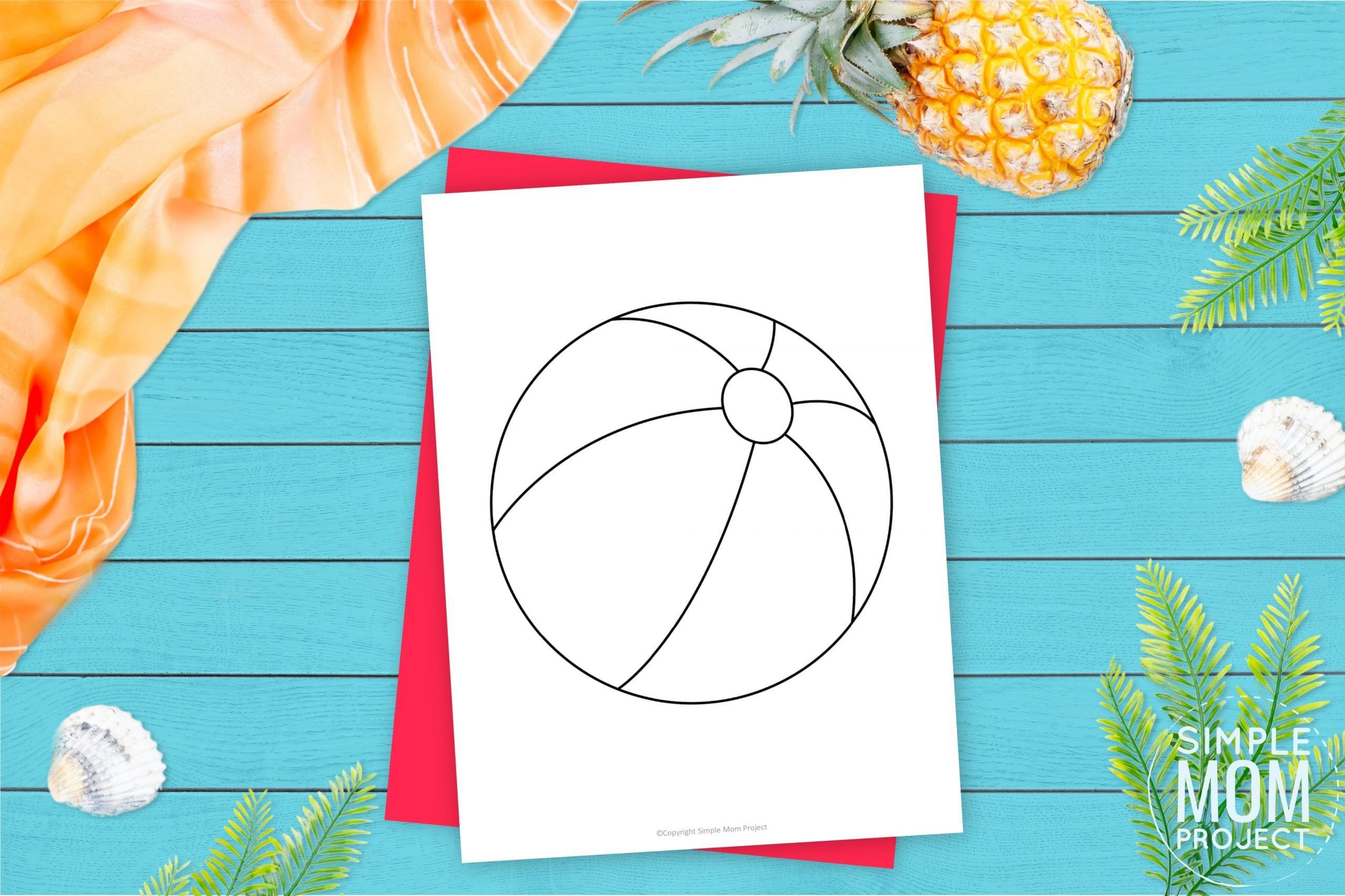 Free Printable Beach Ball Template