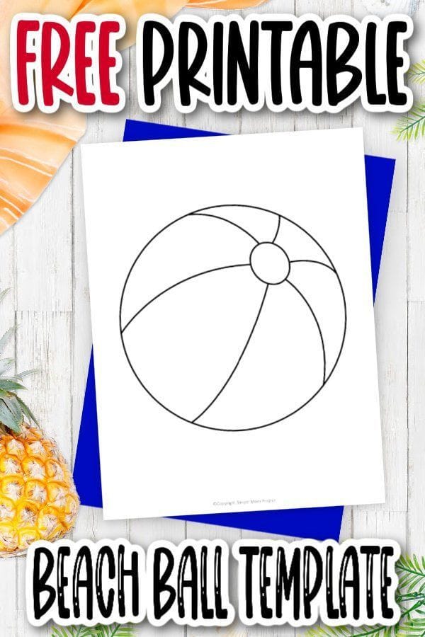 Free Printable Beach Ball Template