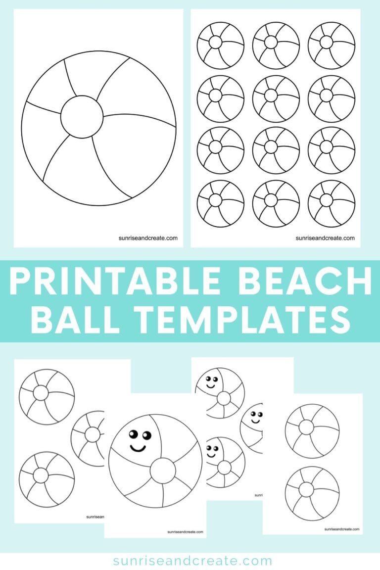 Free Beach Ball Printable Templates