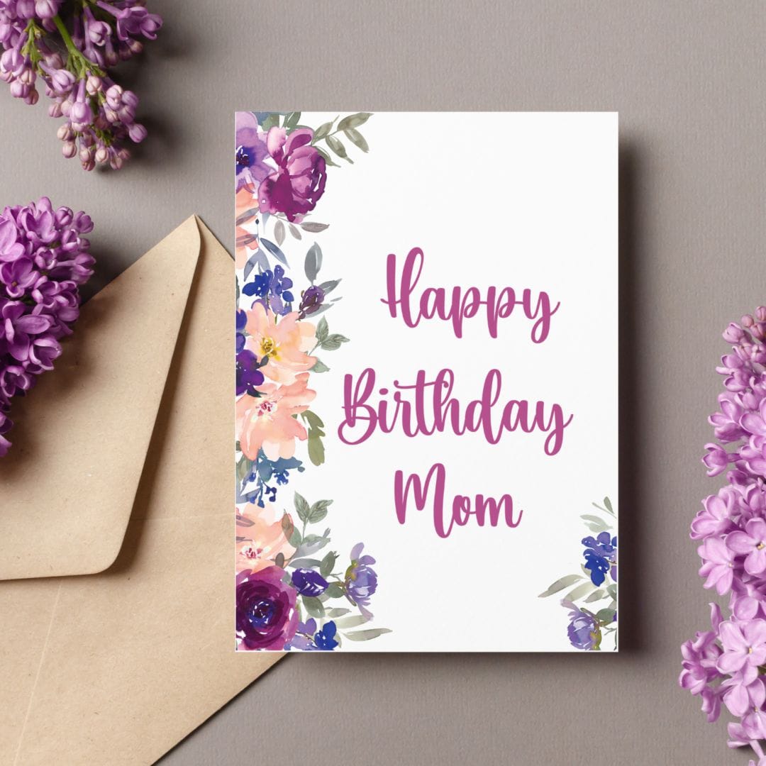 Printable Birthday Cards for Mom PRINTBIRTHDAY