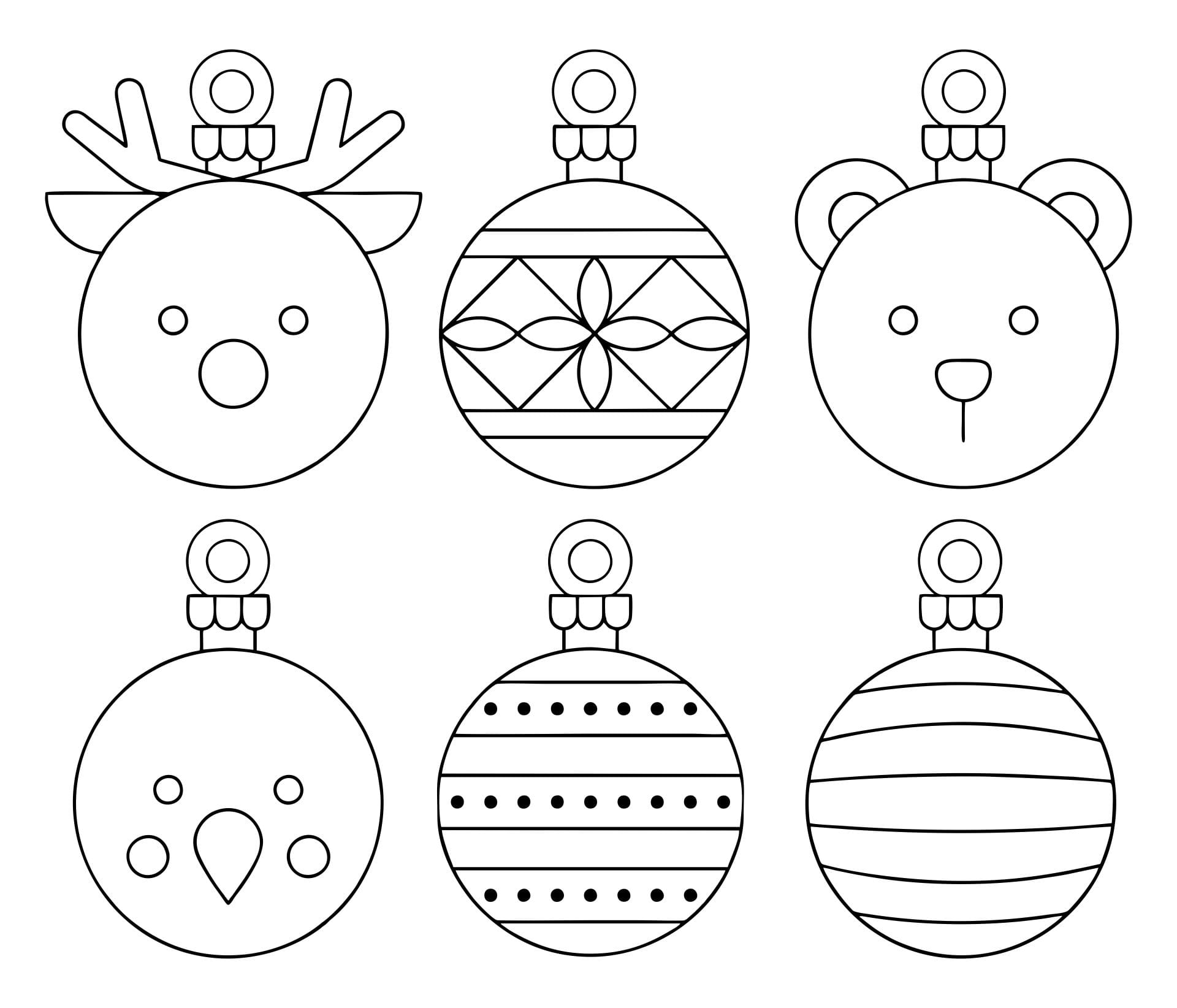 15 Best Free Printable Christmas Ornament Templates PDF for Free at