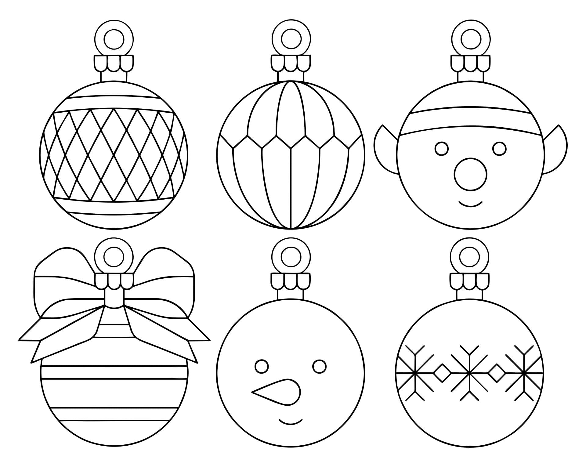 52 Printable Christmas Ornaments (Free PDF Templates)