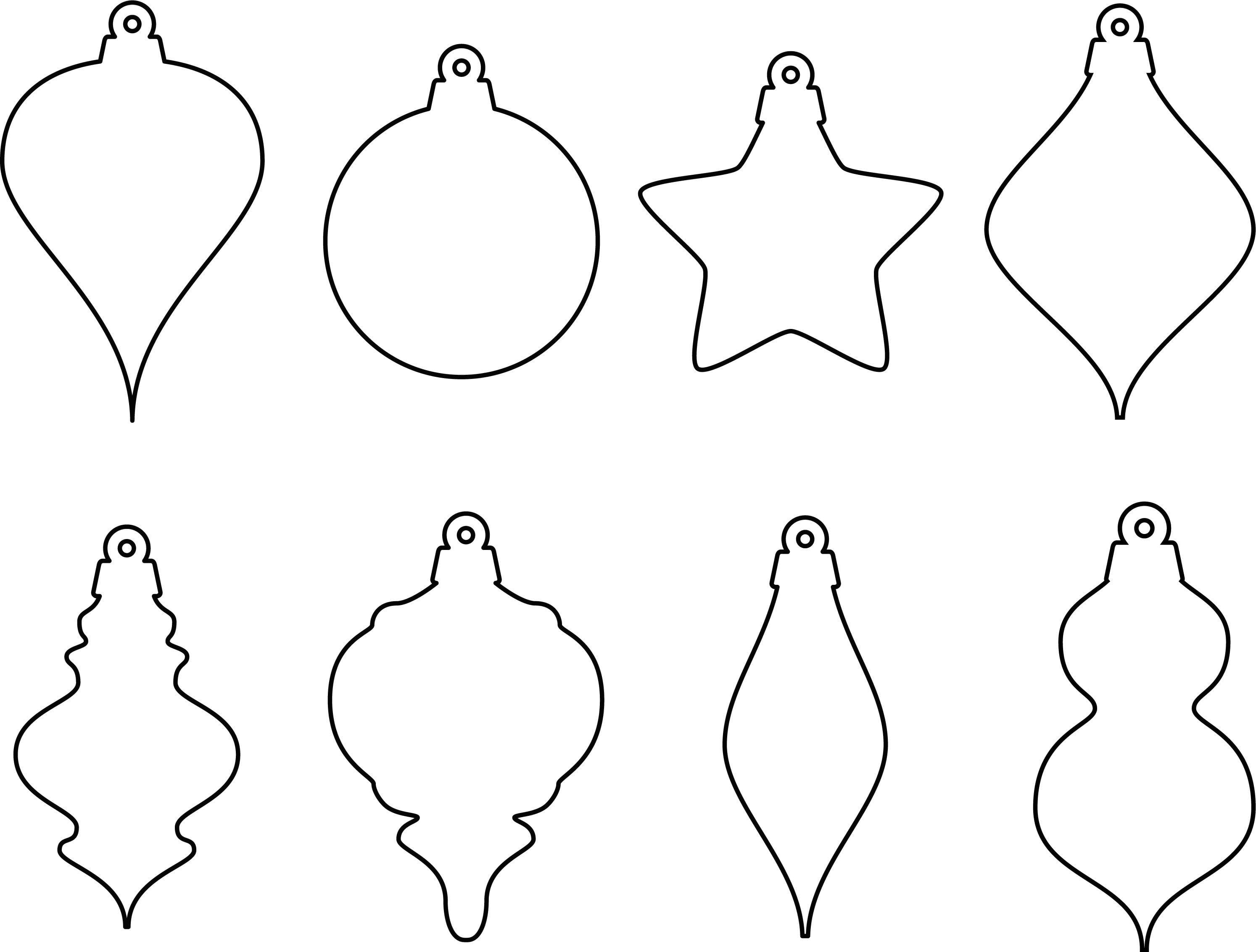 Christmas Shapes Template