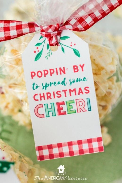 Free Printable Christmas Popcorn Gift Tags (SO CUTE!)