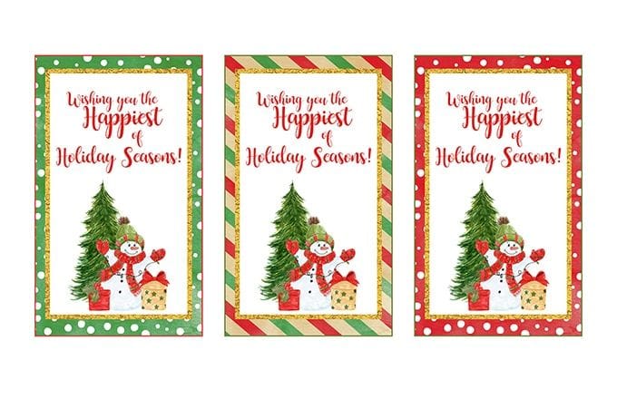 Free Printable Christmas Popcorn Tags