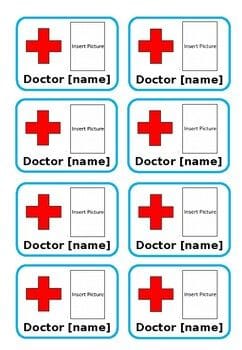 Dr Badge Template For Kids