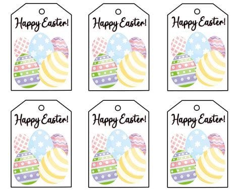 Free Printable Easter Gift Tags For Gifts And Baskets