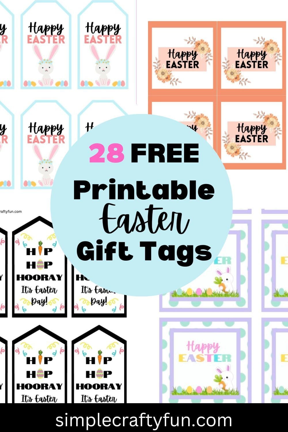 6 Adorable FREE Printable Easter Gift Tags