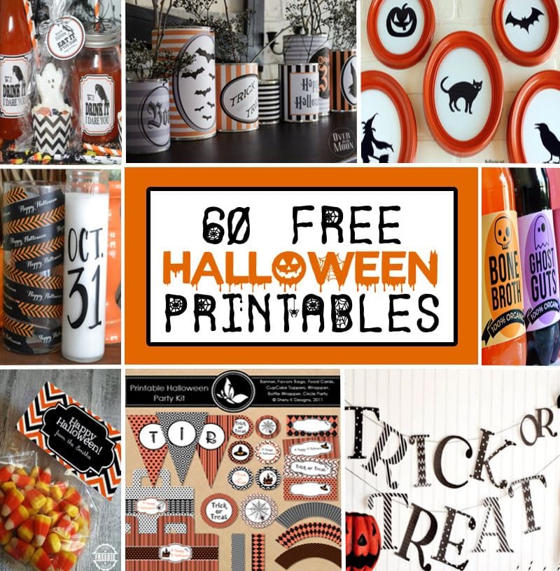 60 Free Printable Halloween Decorations