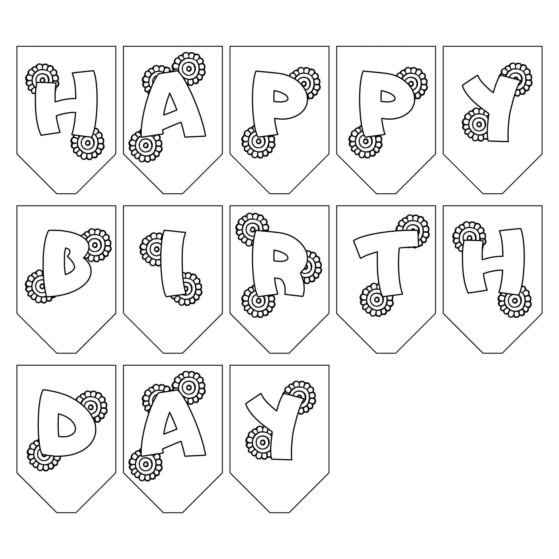 DIY Birthday Banner Template