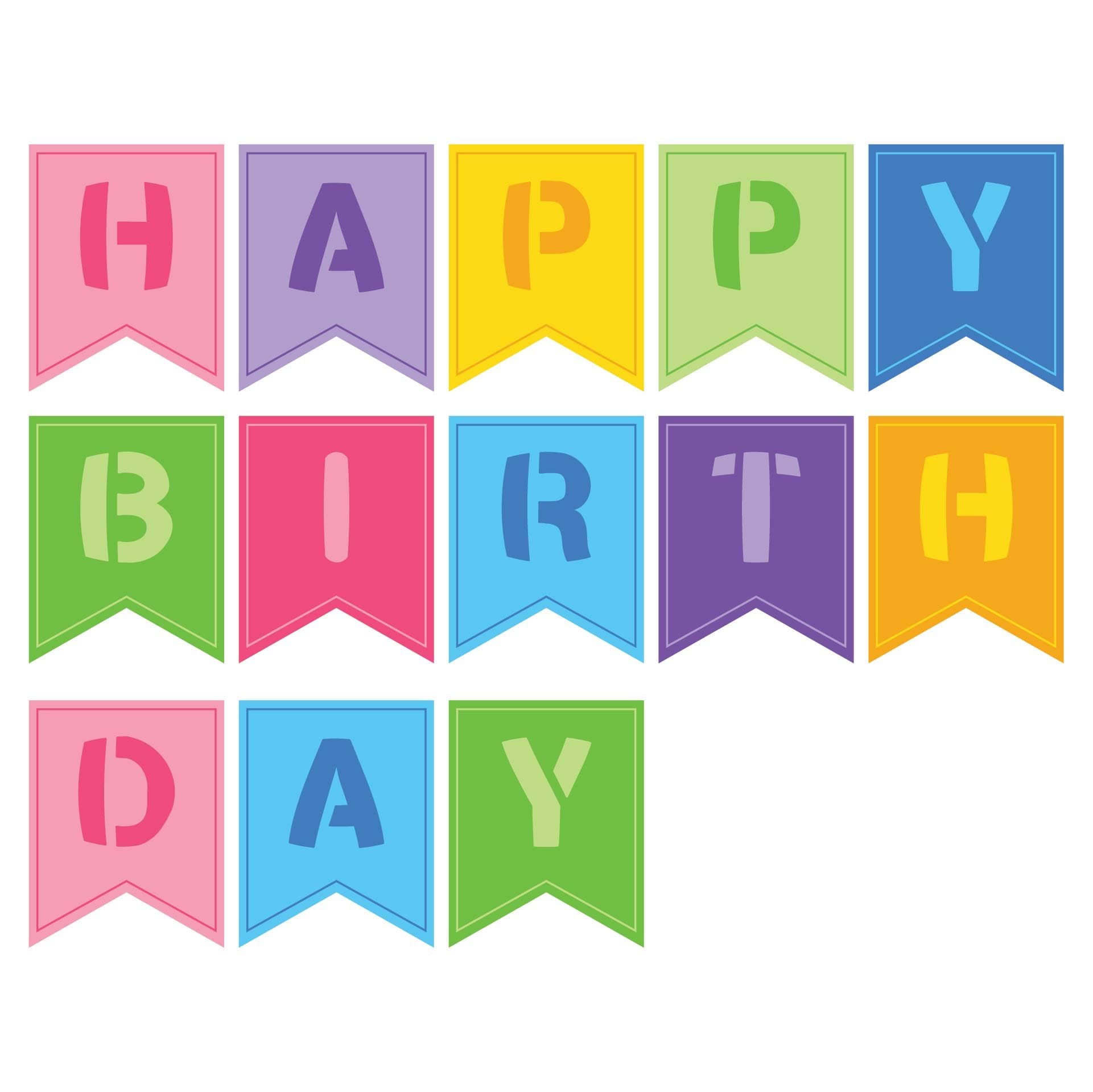 Happy Birthday Banner Free Printable