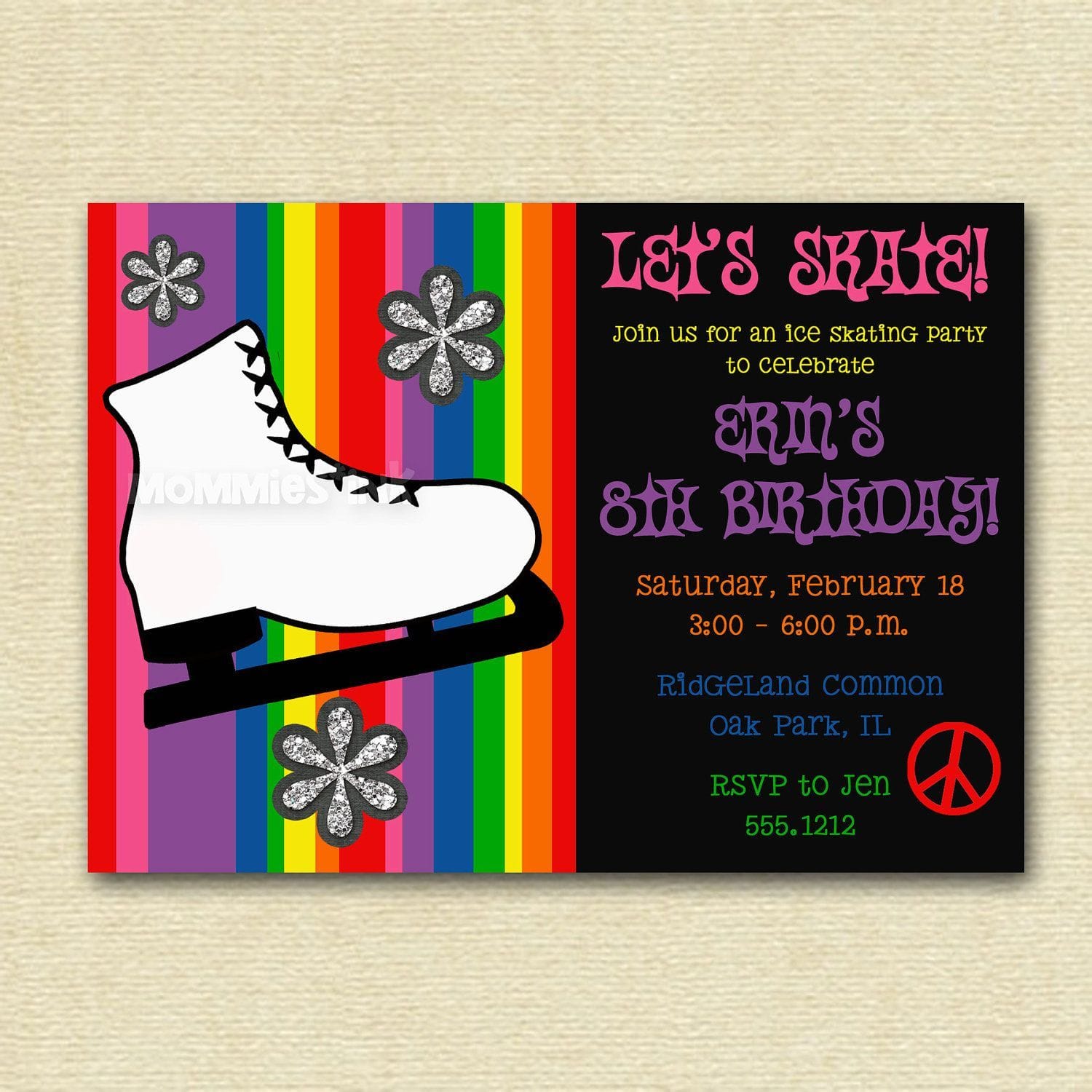 Free Printable Skating Party Invitations