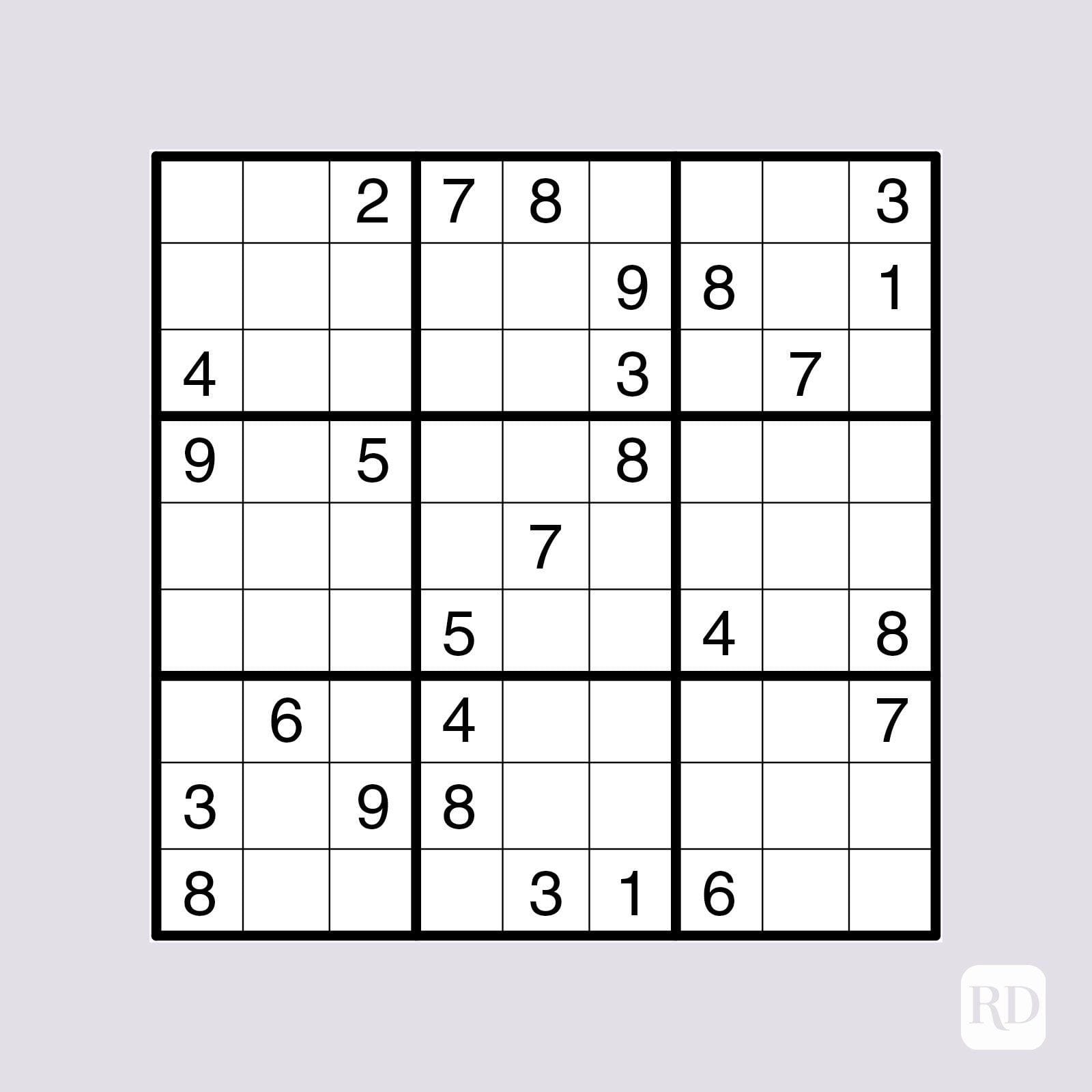 Sudoku Puzzles To Print