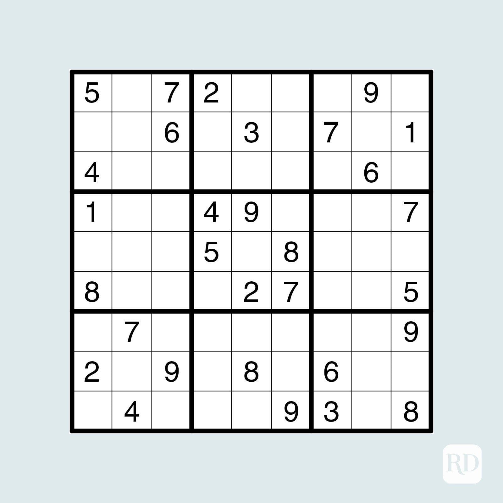 Four Sudoku Puzzles Of Comfortable Level