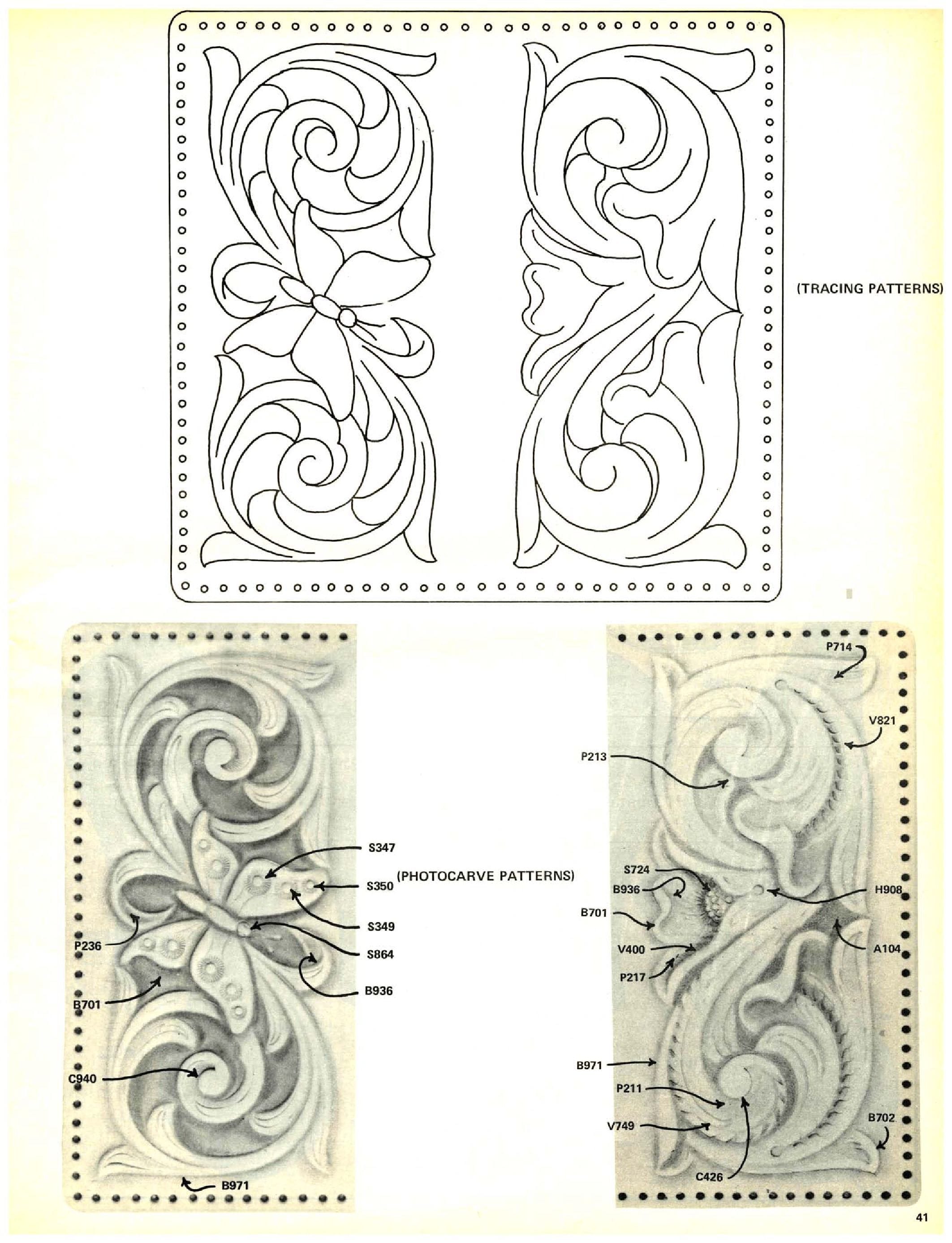 Beginner Free Printable Leather Tooling Patterns