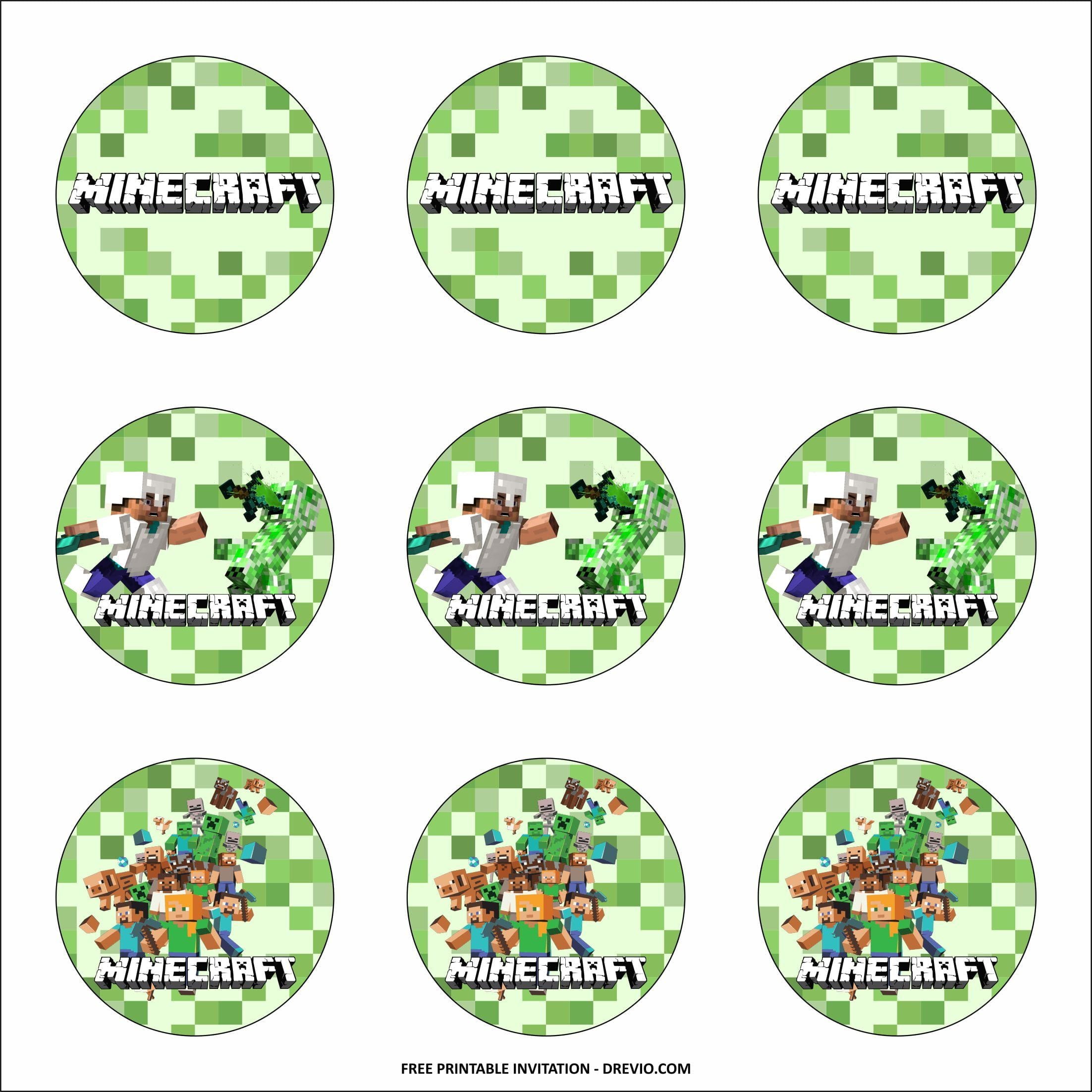 Download These Awesome FREE Minecraft Party Printables!