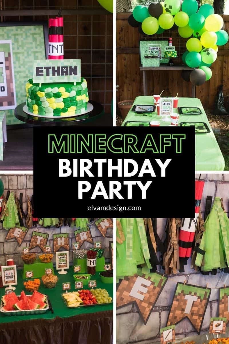 Minecraft Birthday Party (with Free Printables)