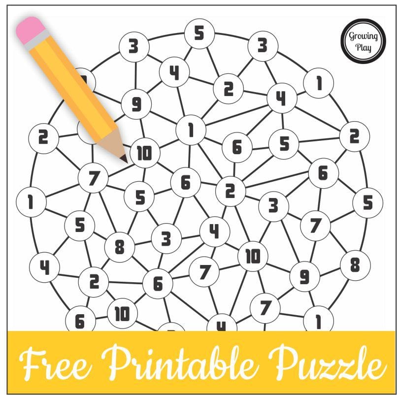 Number Puzzles Printable Free Adults