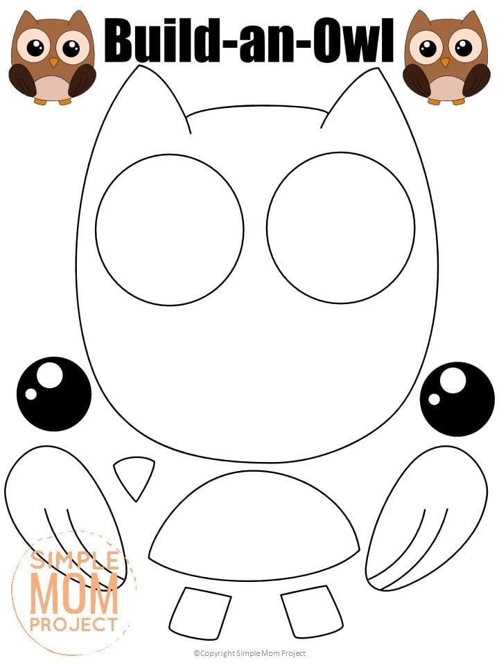 Free Printable Cut and Paste Owl Craft for Kids