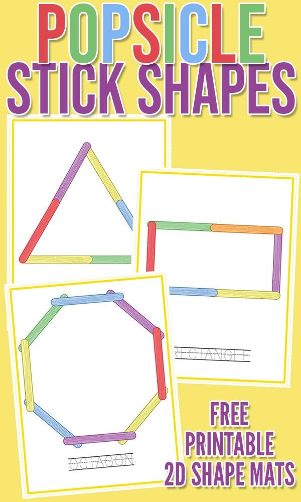 RAINBOW POPSICLE STICK PATTERNS SHAPES FREE PRINTABLE