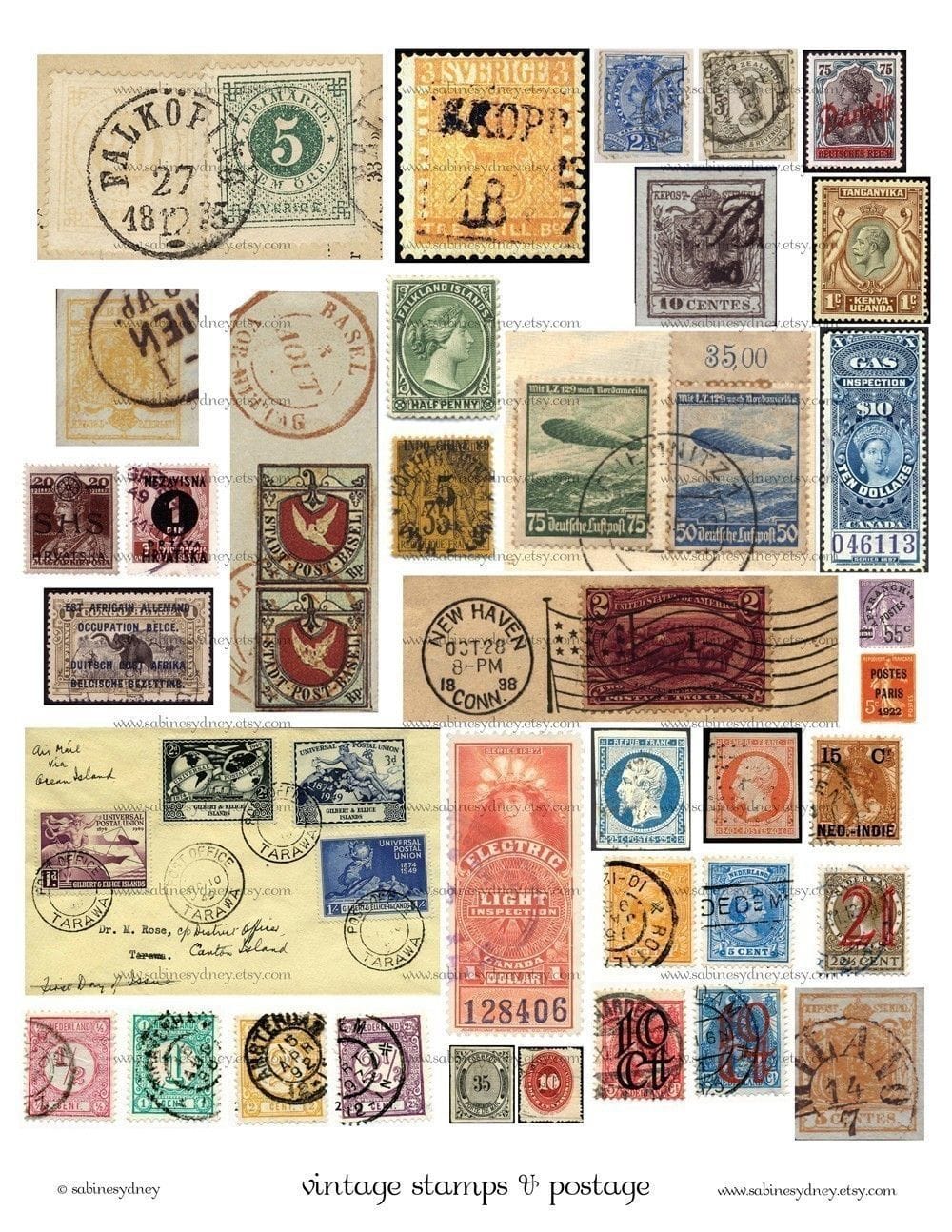 Free Printable Postage Stamps