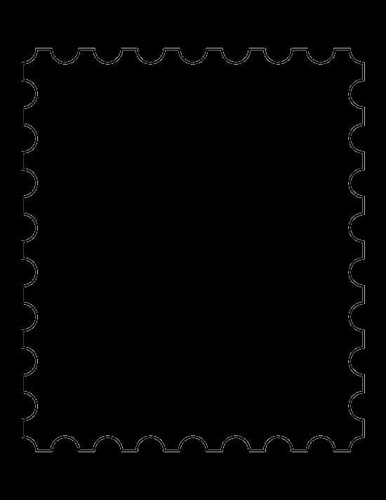 Printable Postage Stamp Template