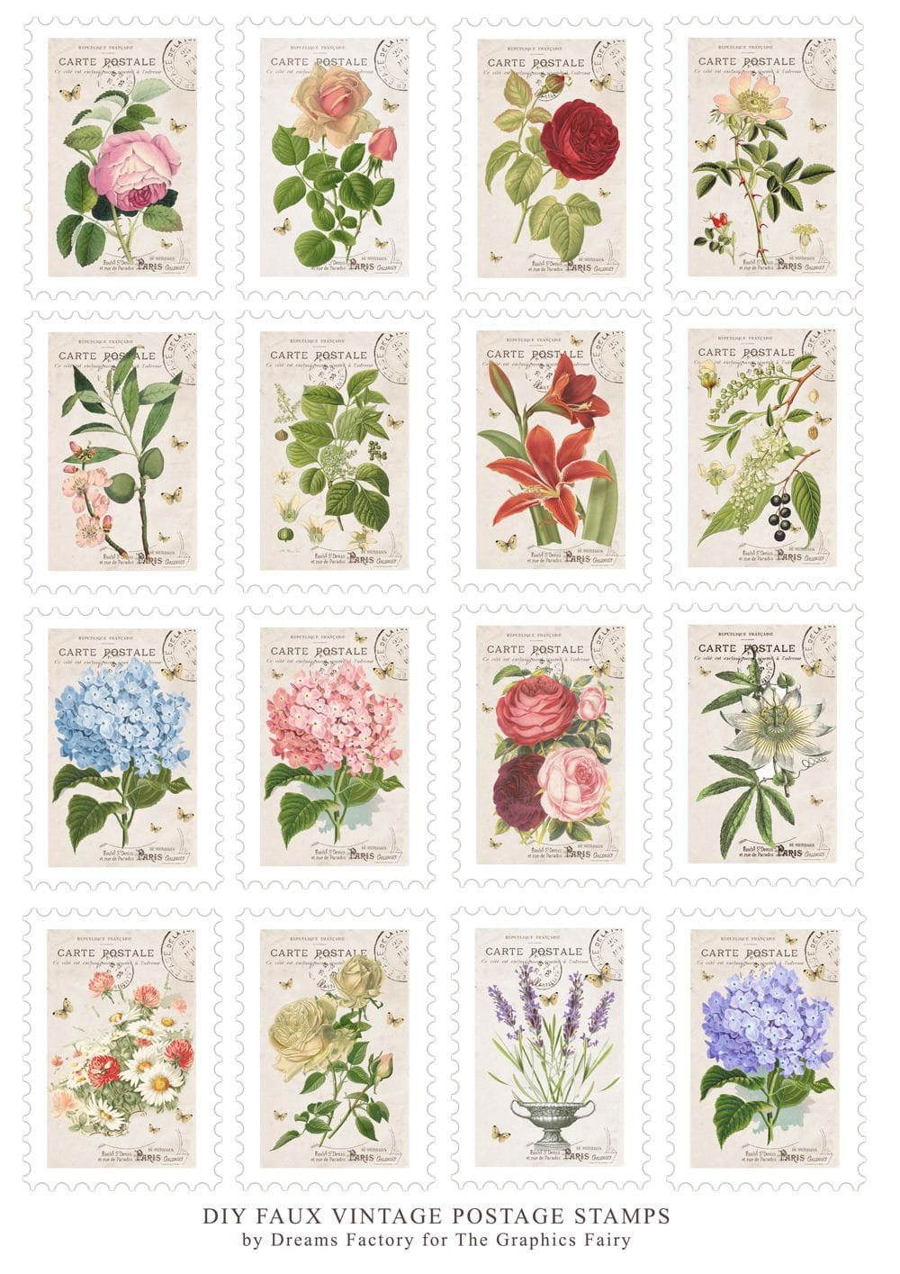 Free Printable Postage Stamps