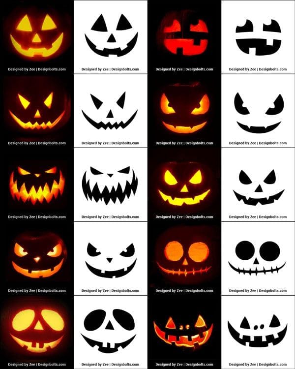 420+ Free Printable Halloween Pumpkin Carving Stencils