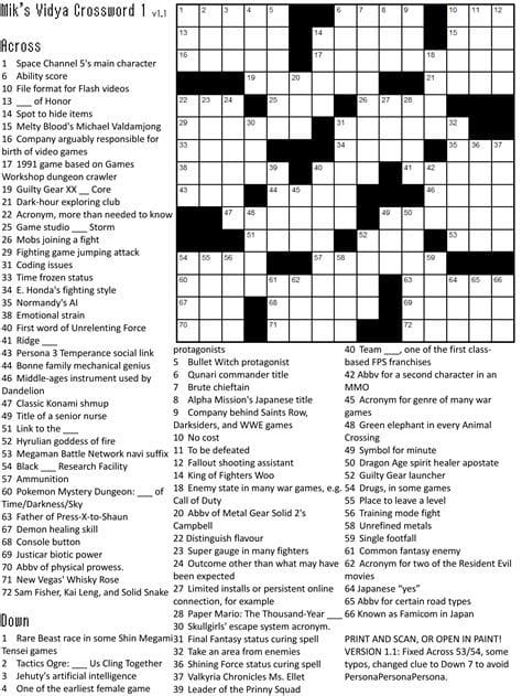 Free Printable Crossword Puzzles Easy for Kids Adults