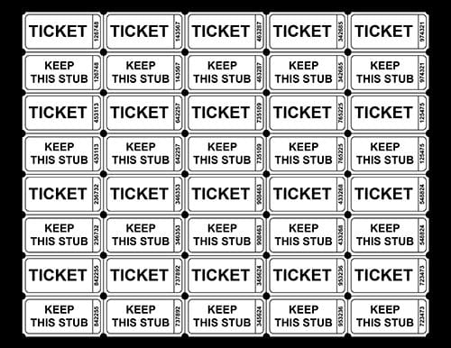 Free Printable Raffle Ticket Templates