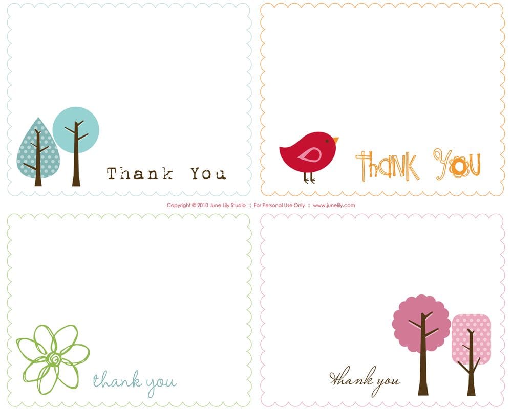 10 Gorgeous Free Thank You Printables