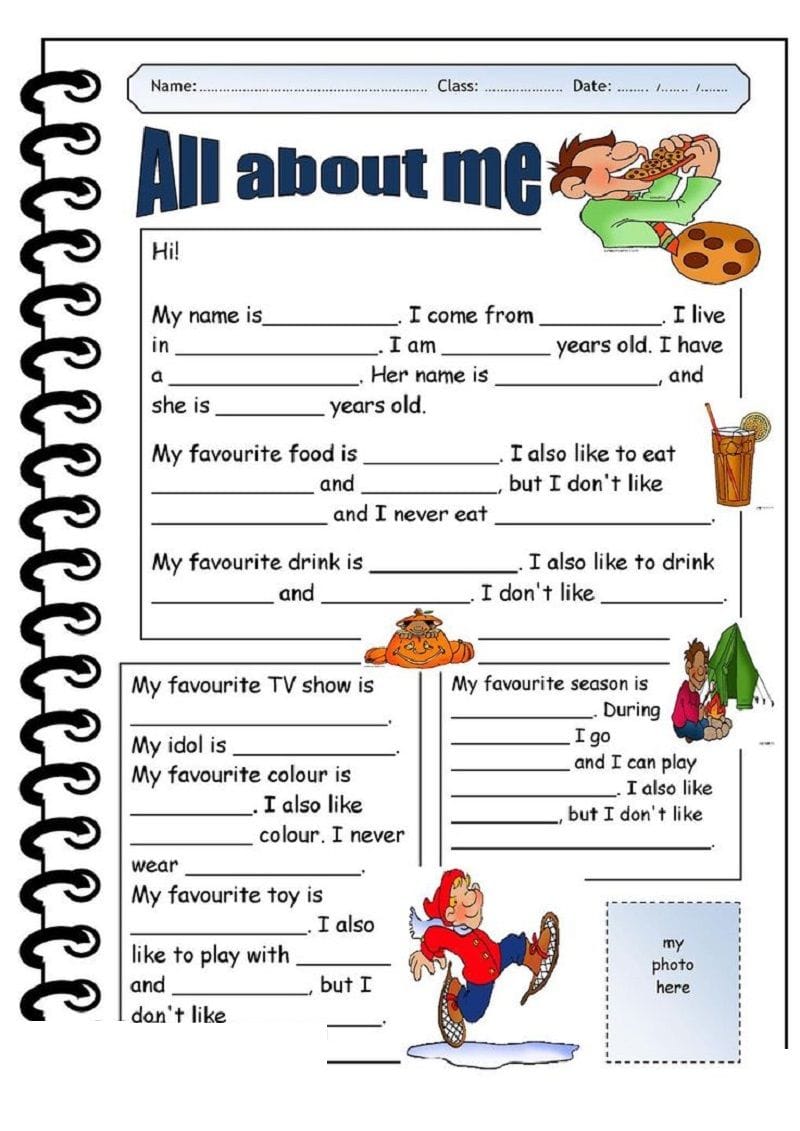 Printable Fun Kids Worksheets