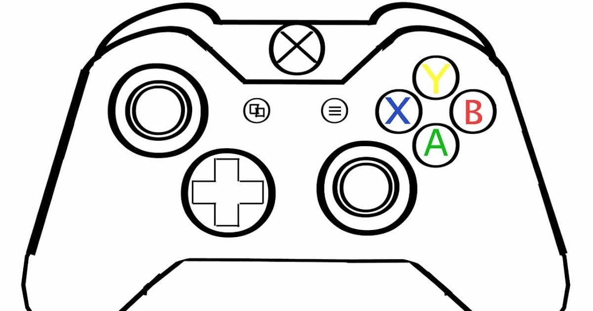 Xbox One Controller Printable Template