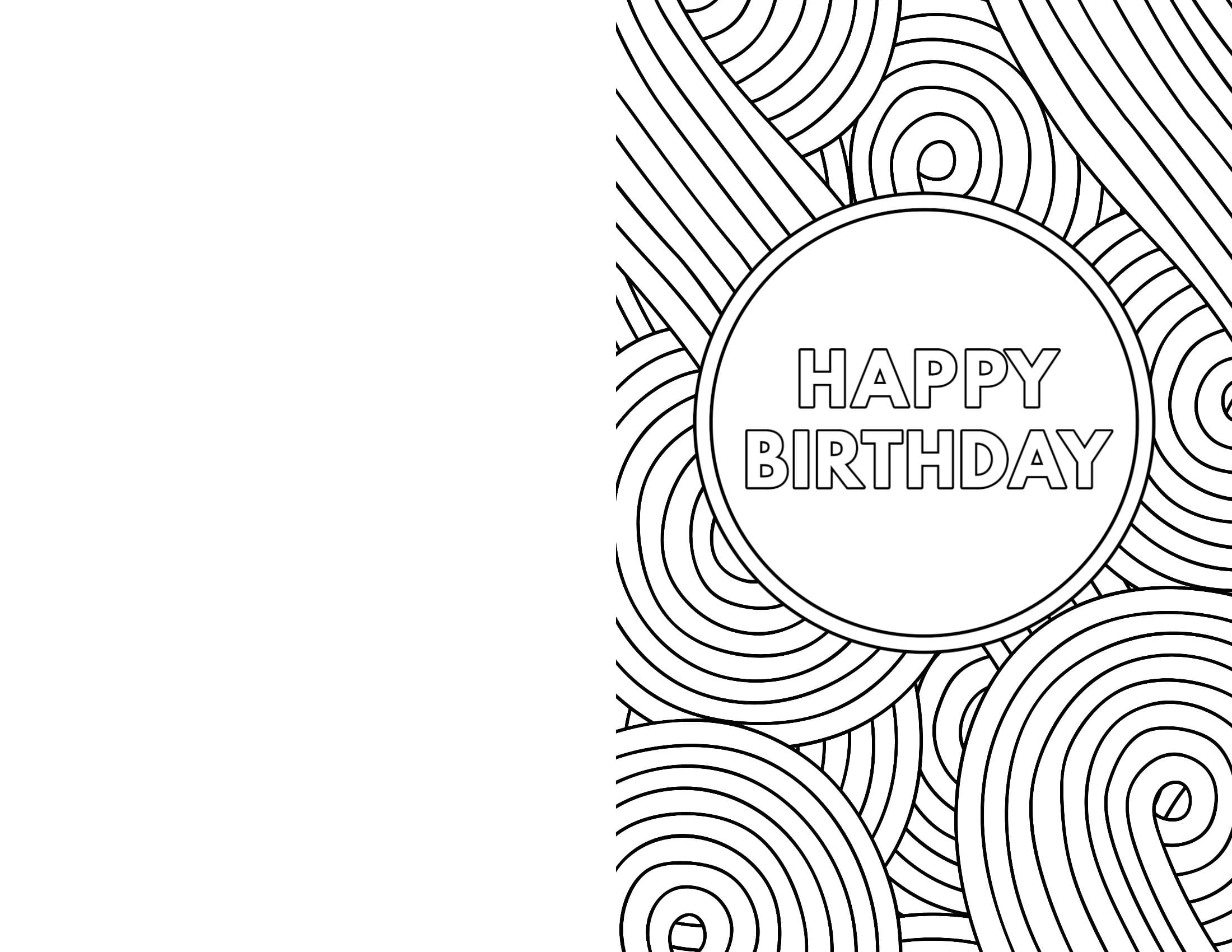 Free Printable Blank Birthday Cards