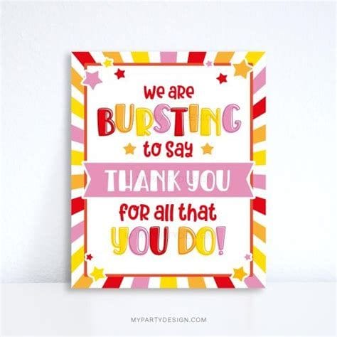 Printable Thank You Sign