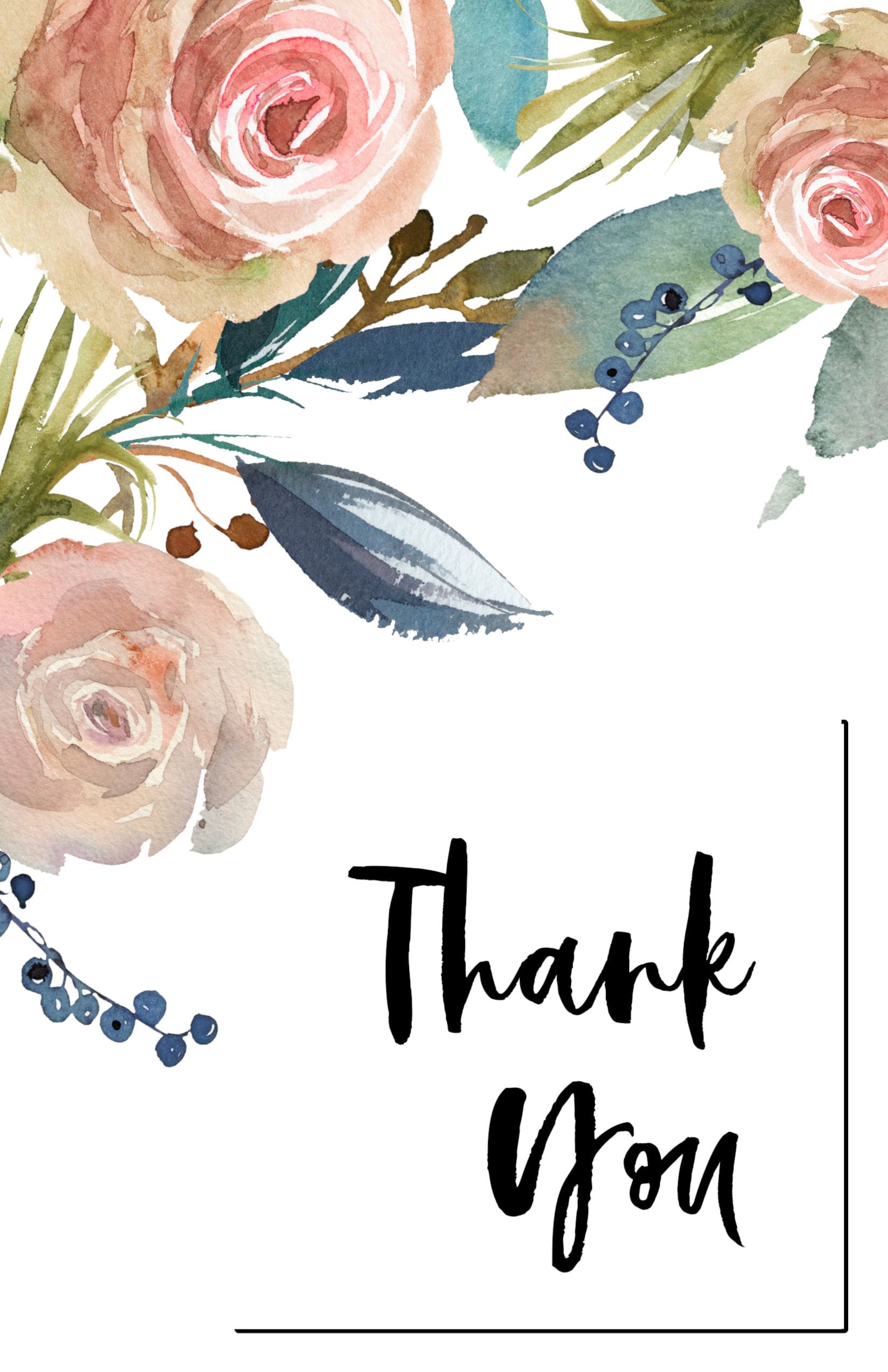 Free Printable Thank you Greeting Card