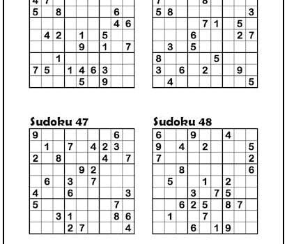 Free Sudoku Online Printable