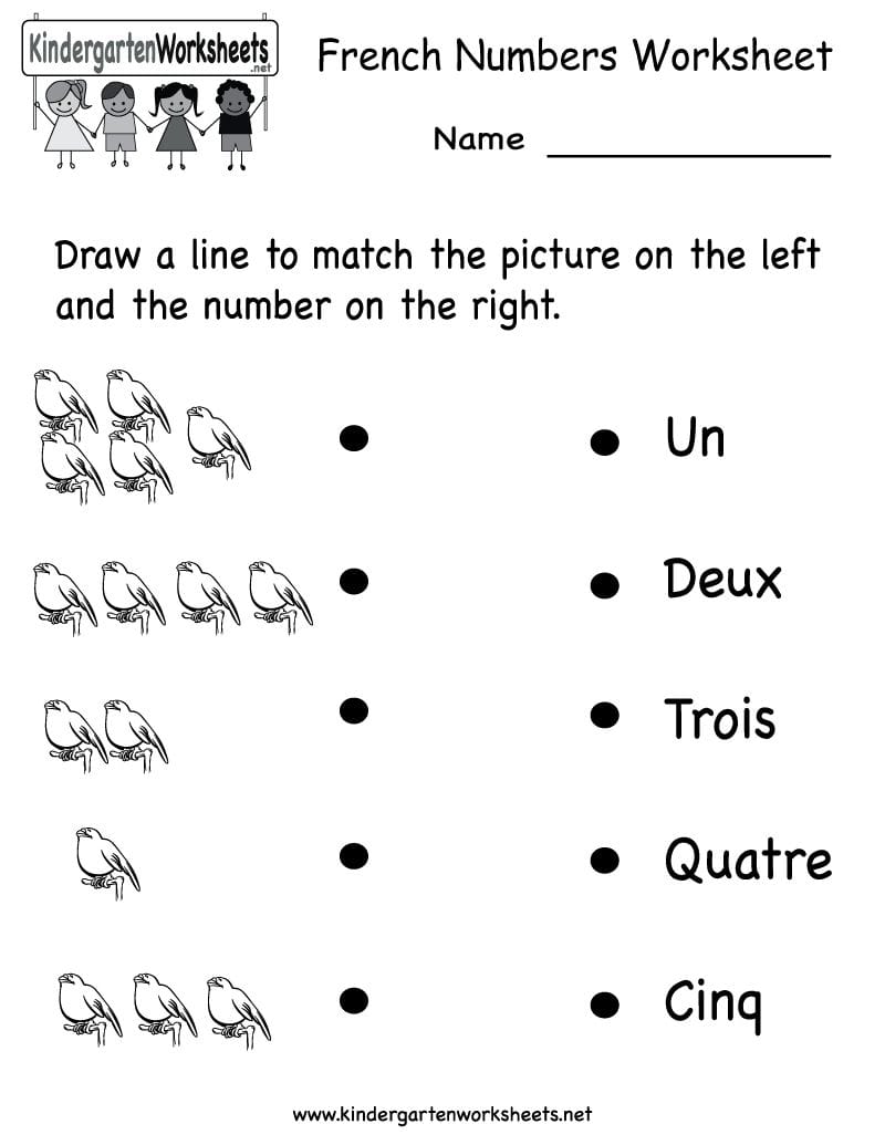 French Days of the Week Worksheet