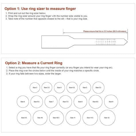 Ring Size Chart