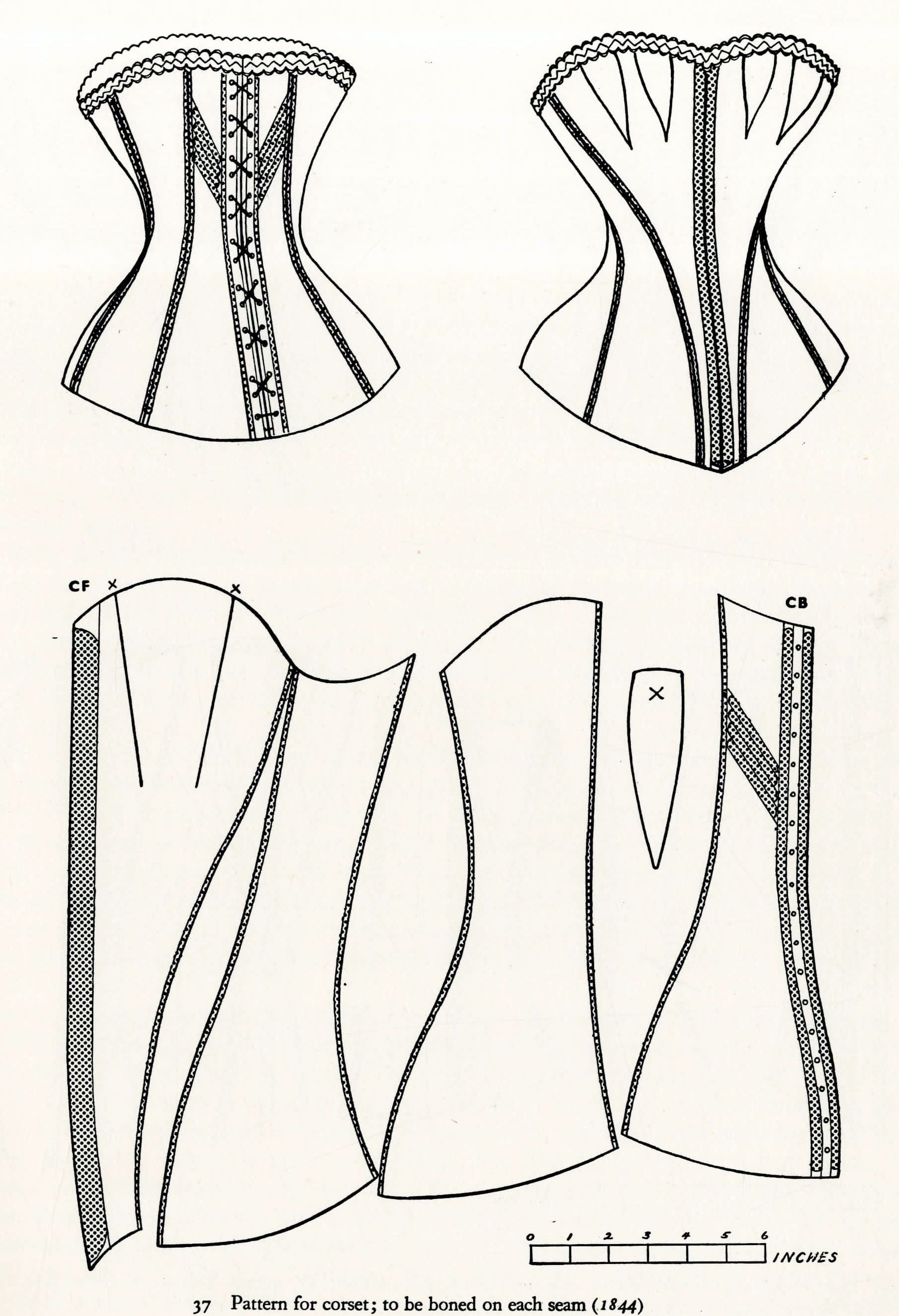 Printable Corset Pattern